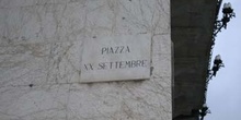 Detalle Plaza XX Septiembre, Pisa