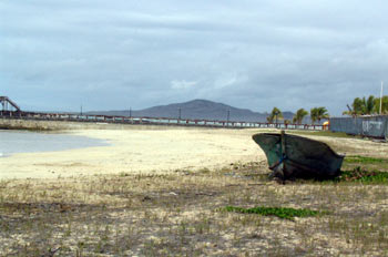 Paisaje de Puerto Villamil en la Isla Isabela, Ecuador