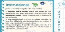 Instrucciones espacio aprendizajes peces anfibios 