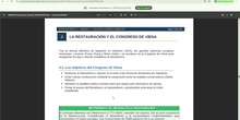2.5. La Restauración y el Congreso de Viena.