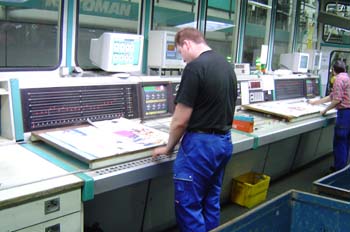 Ajuste de una máquina rotativa