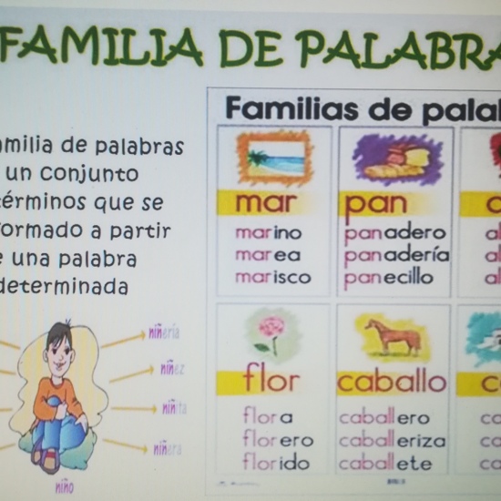 FAMILIAS DE PALABRAS