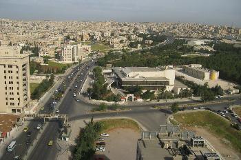 Vista panorámica de la ciudad de Amman, Jordania