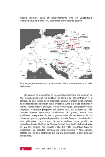 Página 42 de la Guía Didáctica de la Shoá