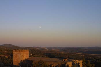 Anochecer en el Castillo de Aracena, Huelva, Andalucía