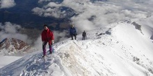 Orilla del cráter del Pico de Orizaba (5750m)