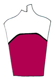 Escote palabra de honor