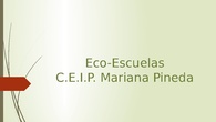 Actividades Eco-Escuelas Pineda 2018-2019
