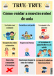 Normas de uso robot de aula TRUE-TRUE
