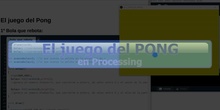 El juego del pong en processing
