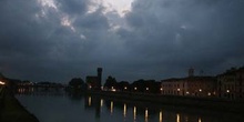 Paisaje nocturno con castillo, Pisa