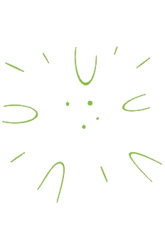 Globo verde explotado