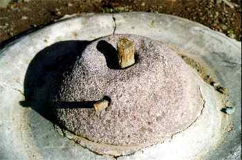 Molino de piedra utilizado en el Alto Atlas, Marruecos
