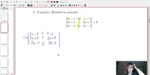 Matrices y Determinantes - Examen A Ejercicio 2