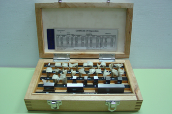 Galgas de calibración para instrumentos de medida de longitudes.