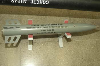 Cohete Oerlikon M.M.M. 8 cm, Museo del Aire de Madrid