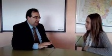 #cervanbot: visita del alcalde de Leganés, Santiago Llorente, y entrevista de los alumnos