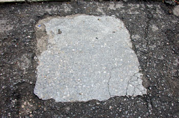 Parche en la calzada