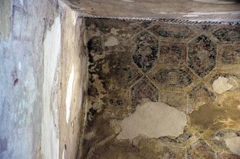 Pintura de conjunto hexágonos de la iglesia de San Miguel de Lil