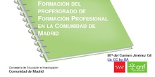 Formación del Profesorado de Formación Profesional en la Comunidad de Madrid