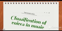PRIMARIA - CLASIFICATION OF VOICES IN MUSIC - MÚSICA - FORMACIÓN