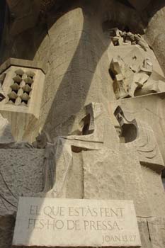 Pasaje bíblico, Sagrada Familia, Barcelona