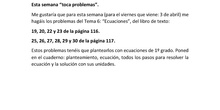 	 TERCERA ENTREGA TRABAJO 3 ESO MATEMÁTICAS ACADÉMICAS CARLOS MATEO ALEMÁN