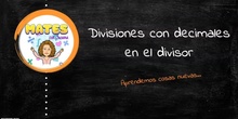 Divisiones con decimales en el divisor