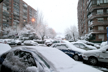 Coches nevados, Madrid