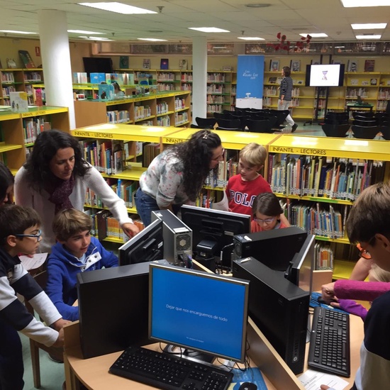 5ºA Visita la Biblioteca Municipal_CEIP FDLR_Las Rozas_2019-2020 2