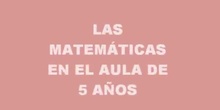 matemáticas en el aula de 5 años