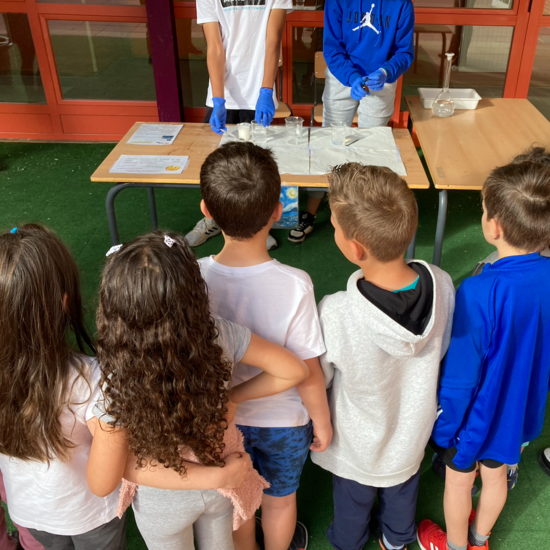 Alumnos de Educación Primaria visitan la feria de la ciencia