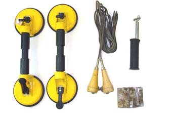 Equipo de desmontaje de lunas calzadas