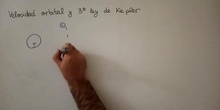 Velocidad orbital y tercera ley de Kepler