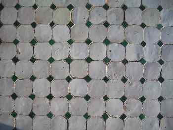 Baldosines cuadrados blancos