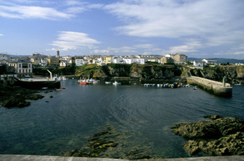 Vista general de Tapia de Casariego, Principado de Asturias