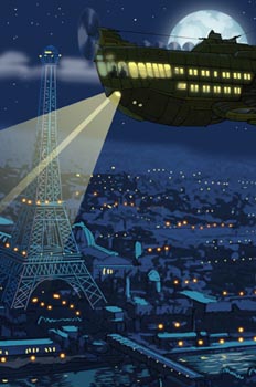 Robur el conquistador: El Albatros sobre París