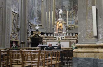 Iglesia de San Bartolomeo, Bolonia (mendigos)