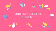 Electric current I