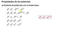 Propiedades de las potencias