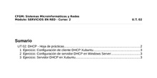 DHCP - Enunciado prácticas