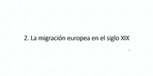 5.2. La migración europea en el siglo XIX