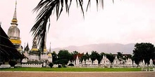 Complejo funerario real en Chiang Mai, Tailandia