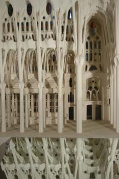 Detalle de la maqueta de la Sagrada Familia, Barcelona