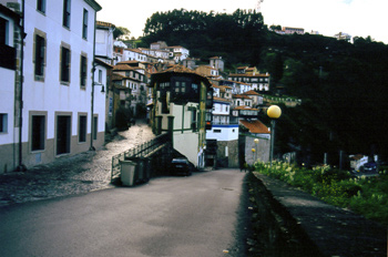 Vista parcial de Lastres, Principado de Asturias