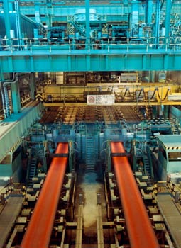 Interior de una acería de Avilés, Principado de Asturias