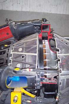 Compresor doble de un motor de reacción J33