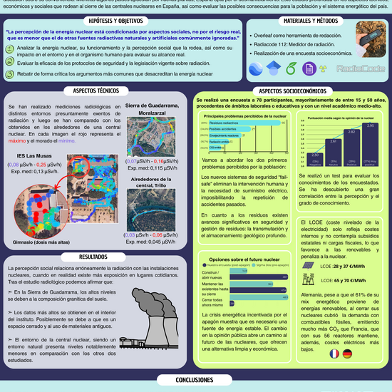 Póster de Centrales nucleares y radiación: desmontando el riesgo, entendiendo el impacto