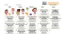 Menú escolar junio