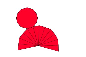 Desarrollo de una pirámide diexagonal